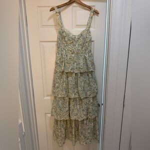 Floral Tiered Maxi Dress